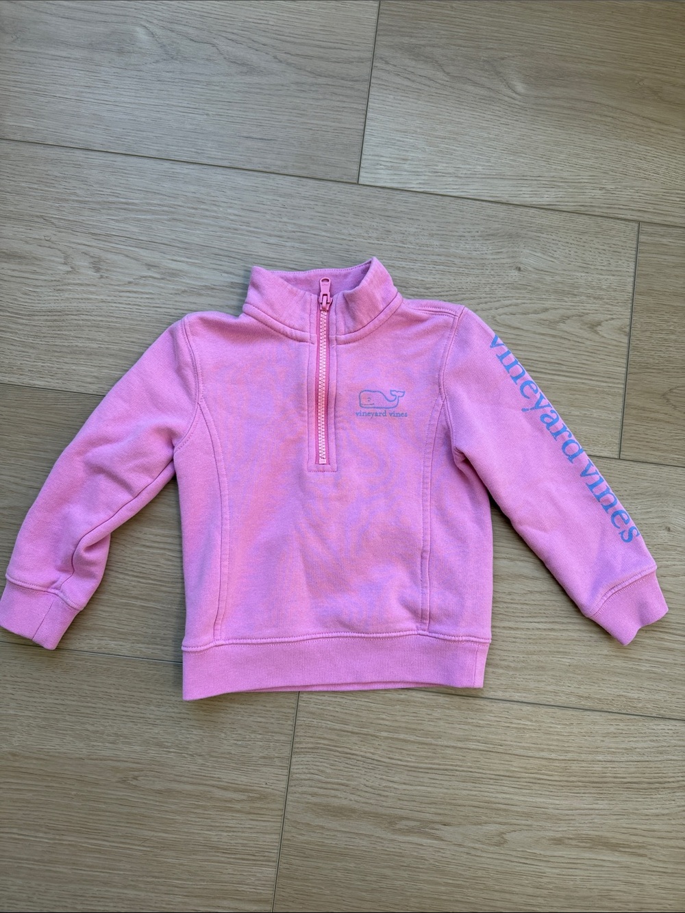 Vineyard Vines Pink Kids Half-Zip Pullover Sweatshirt